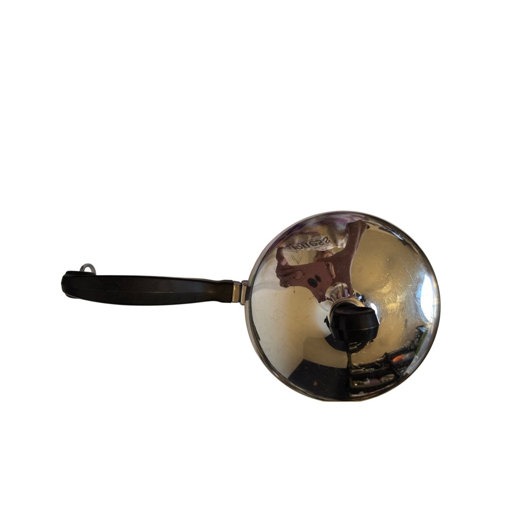 Farberware Stainless Steel Saucepan with Lid 6 Inch Bakelite Blk Handle Pot